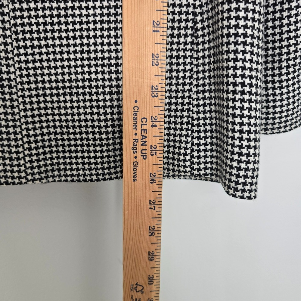 Vintage 90s Talbots Quiet Luxury Italian Wool Houndstooth Blazer Sz 8 Old Money - Picture 11 of 13